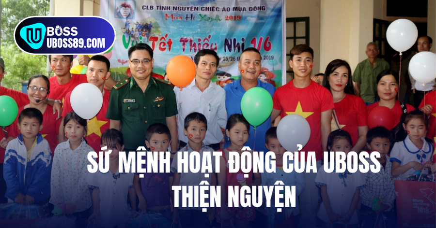 Uboss sứ mệnh thiện nguyện